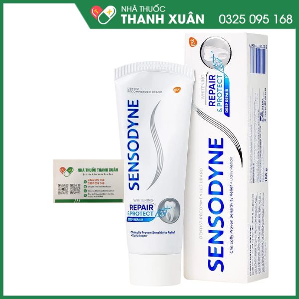 Kem đánh răng sensodyne repair - protect deep repair 